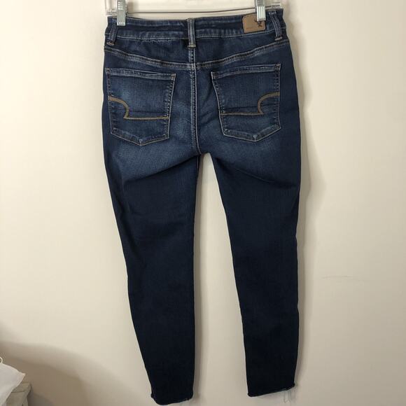 American Eagle Outfitters Women's Hi-Rise Jeggings Raw Hem Size 6 - Picture 7 of 8